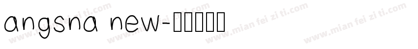 angsna new字体转换
